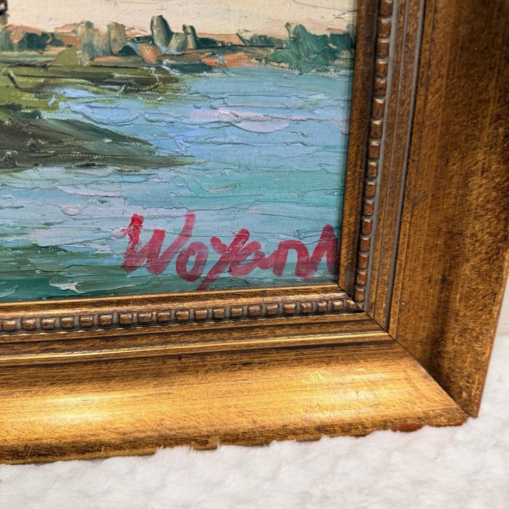 Mid-Century Impressionist Landscape Oil Painting by Wojan - Picture 2 of 12